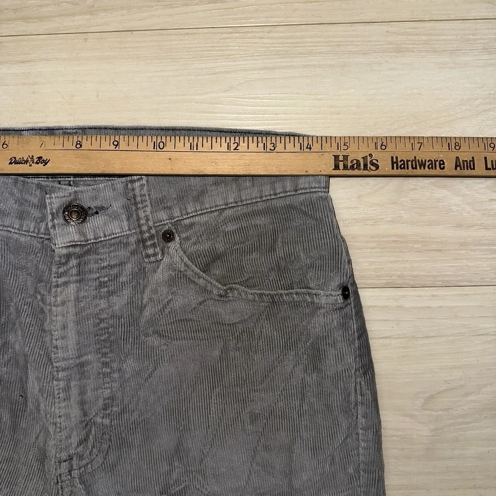 Vintage Levi's 517 Corduroy Bootcut Pants 30x32 Gray 80s Boot‎ Cut Western Rodeo